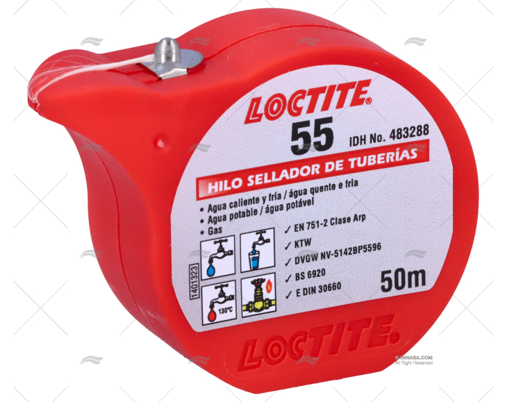 FIBRE D'ETANCHEITE POUR FILETS CONIQUES LOCTITE