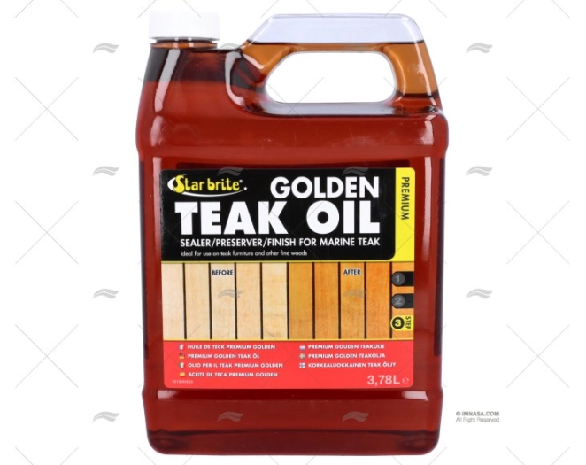 ACEITE TECA 3,78L GOLDEN STAR BRITE