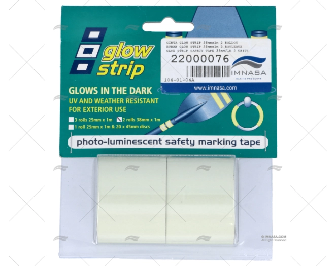 CINTA GLOW STRIP 38mmx1m 2 ROLLOS PSP TAPES