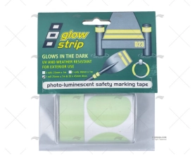 GLOW STRIP SAFETY TAPE 25mm/1M+20X45mm 2 PSP TAPES