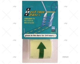 CINTA EXIT 50mmx10m CON FLECHAS PSP TAPES