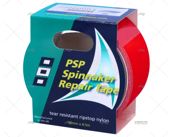 FITA SPINNAKER DE REPARAÇÃO VERMELHA 50m PSP TAPES