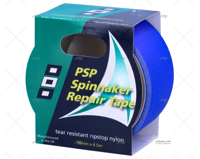 SPINNAKER REPAIR TAPE BLUE 50mm/4,5m PSP TAPES