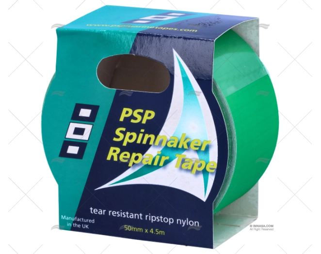 FITA SPINNAKER DE REPARAÇÃO VERDE 50mm/4 PSP TAPES