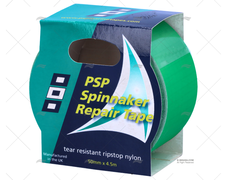 FITA SPINNAKER DE REPARAÇÃO VERDE 50mm/4 PSP TAPES