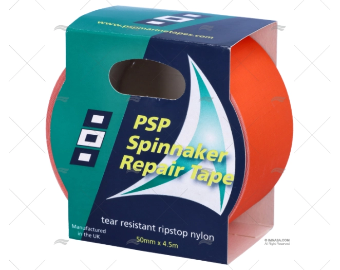 FITA SPINNAKER DE REPARAÇÃO LARANJA 50mm PSP TAPES