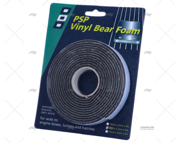 VINYL FOAM TAPE 3mm/19mm/3m PSP TAPES