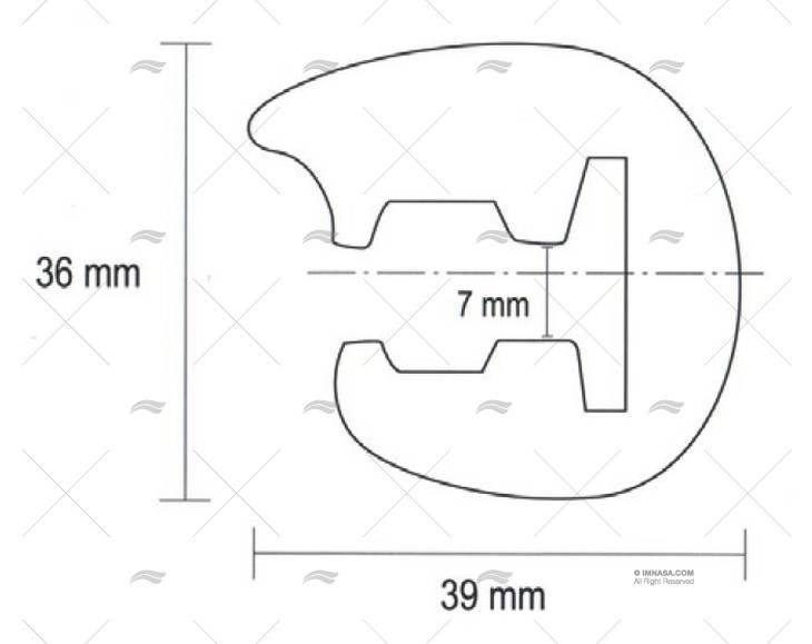 FENDER STRIP PVC L35 BLACK /24m/pv x m TESSILMARE