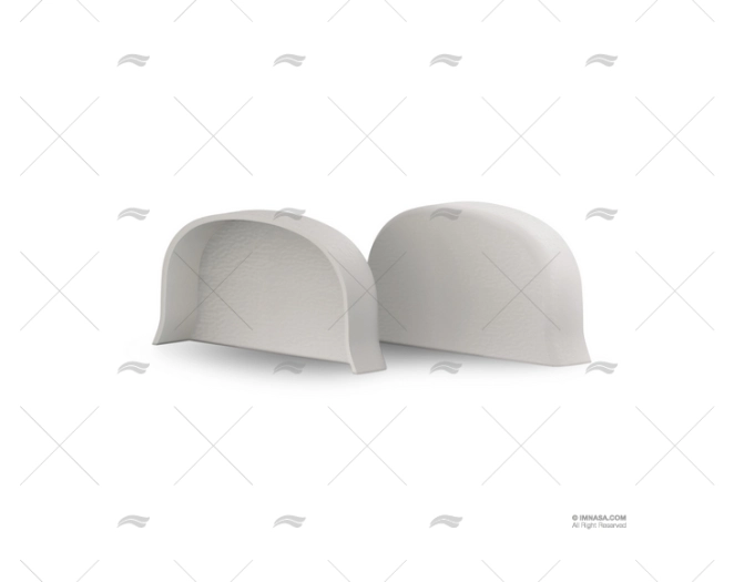 BUMPER H100 PVC END CAP WHITE TESSILMARE