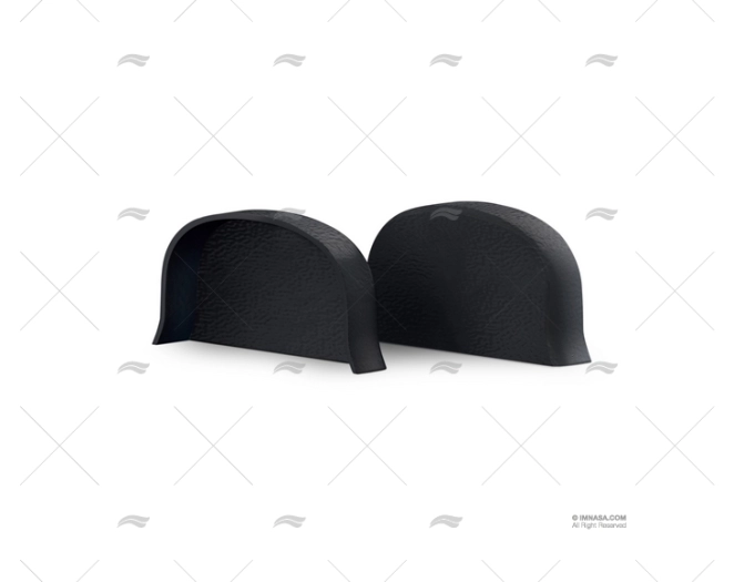 BUMPER H100 PVC END CAP BLACK TESSILMARE