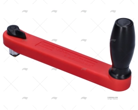 MANIVELA WINCH ROJA CON SEGURO 250 TITAN LEWMAR