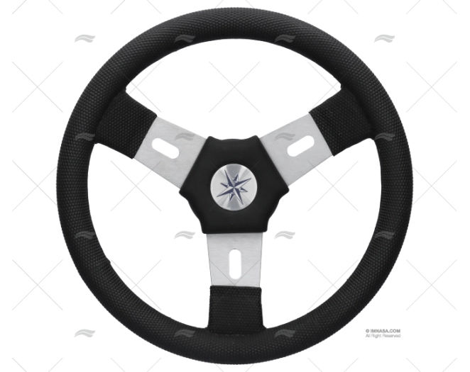 STEERING WHEEL ELBA 300 BALCK/GREY 300mm VOLANTI LUISI