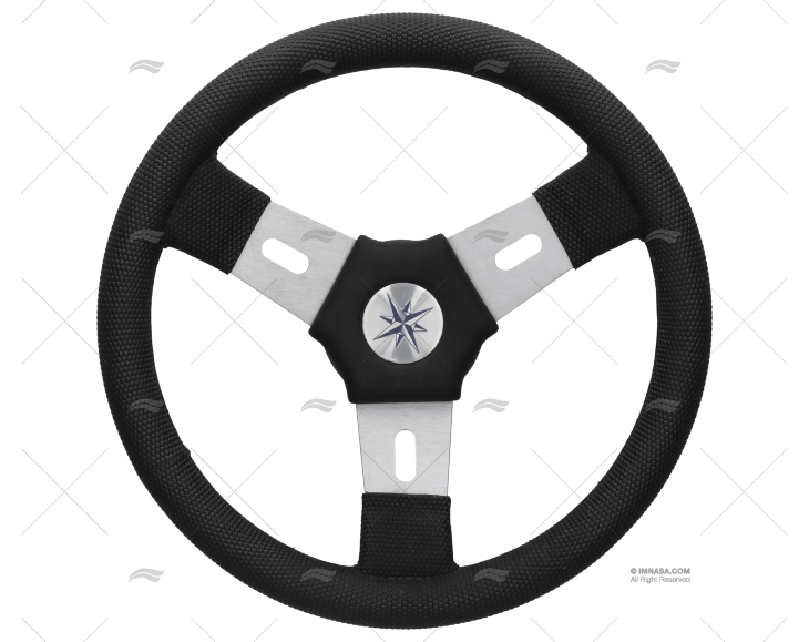 STEERING WHEEL ELBA 300 BALCK/GREY 300mm VOLANTI LUISI