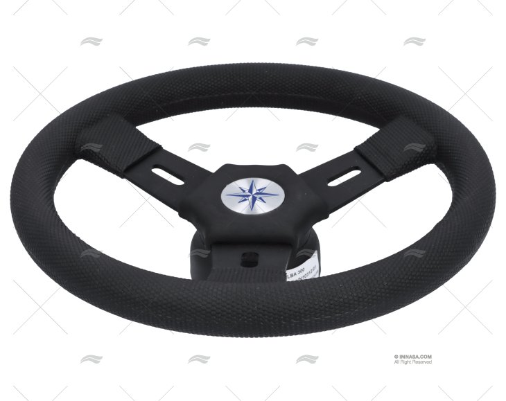 STEERING WHEEL ELBA 300 BLACK 300mm VOLANTI LUISI