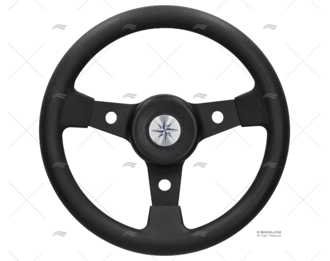 STEERING WHEEL DELFINO 310 BLACK 310mm VOLANTI LUISI