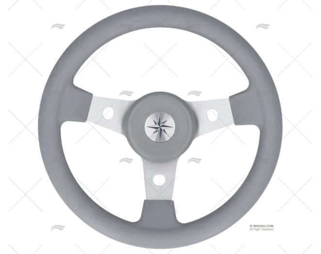 STEERING WHEEL DELFINO 310 GREY 310mm VOLANTI LUISI