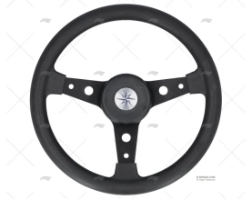 STEERING WHEEL DELFINO 340 BLACK 340mm VOLANTI LUISI