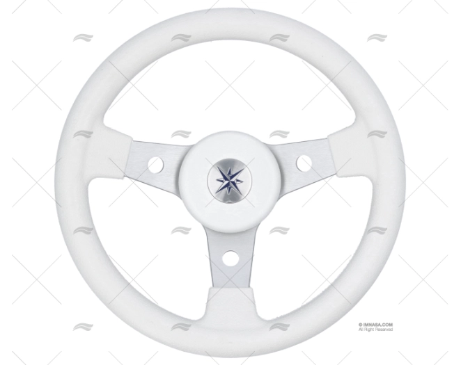 STEERING WHEEL DELFINO 310 WHITE 310mm VOLANTI LUISI