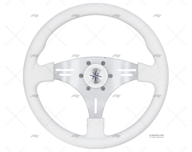 STEERING WHEEL MANTA 355mm WHITE VOLANTI LUISI