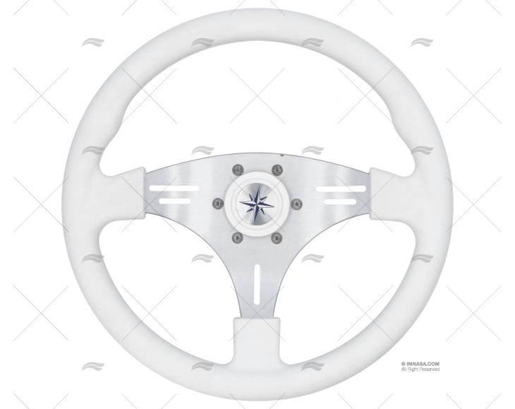 STEERING WHEEL MANTA 355mm WHITE VOLANTI LUISI