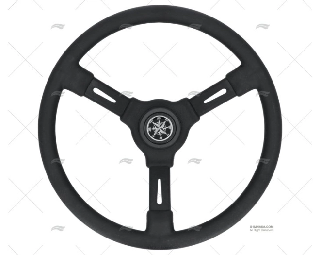 STEERING WHEEL RIVIERA 350mm BLACK VOLANTI LUISI