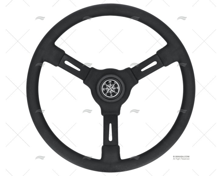 STEERING WHEEL RIVIERA 350mm BLACK VOLANTI LUISI