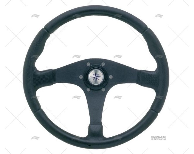 STEERING WHEEL GABBIANO 355mm BLACK VOLANTI LUISI