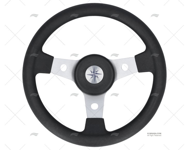 STEERING WHEEL DELFINO 310 BLCKALU 310mm VOLANTI LUISI