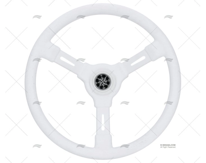 STEERING WHEEL RIVIERA 350mm WHITE VOLANTI LUISI