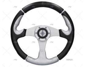 STEERING WHEEL ORION 355mm BLACK/GREY VOLANTI LUISI