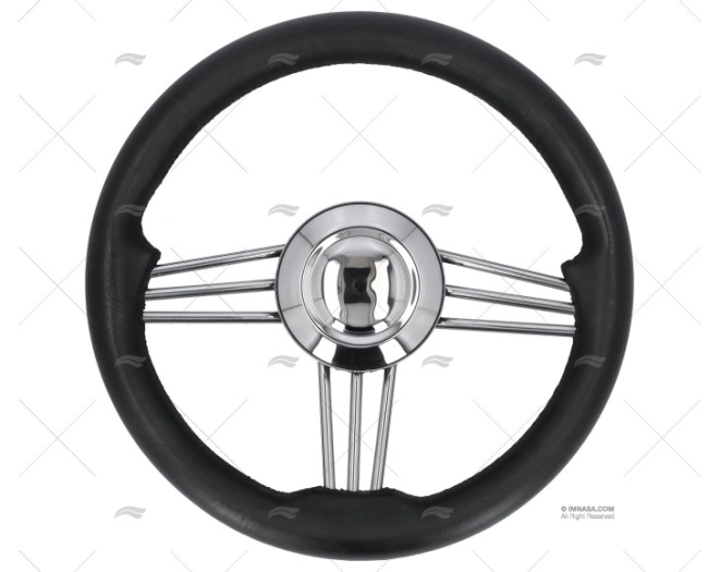 STEERING WHEEL POLYURETHANE BLACK 350mm SAVORETTI ARMANDO