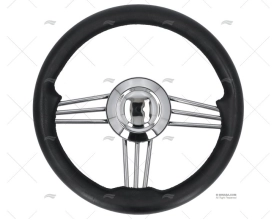 STEERING WHEEL POLYURETHANE BLACK 350mm SAVORETTI ARMANDO