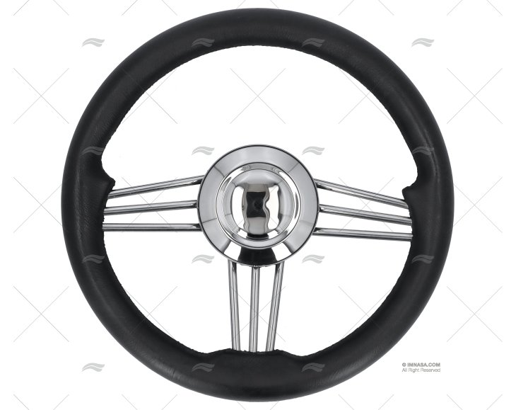 STEERING WHEEL POLYURETHANE BLACK 350mm SAVORETTI ARMANDO