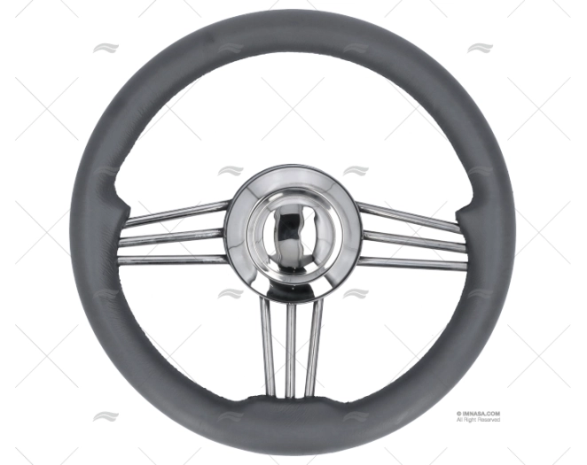 STEERING WHEEL POLYURETHANE GREY 350mm SAVORETTI ARMANDO