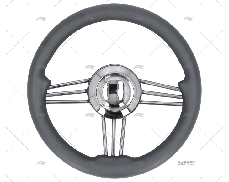 STEERING WHEEL POLYURETHANE GREY 350mm SAVORETTI ARMANDO