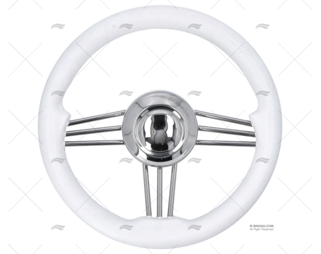 STEERING WHEEL POLYURETHANE WHITE 350mm SAVORETTI ARMANDO