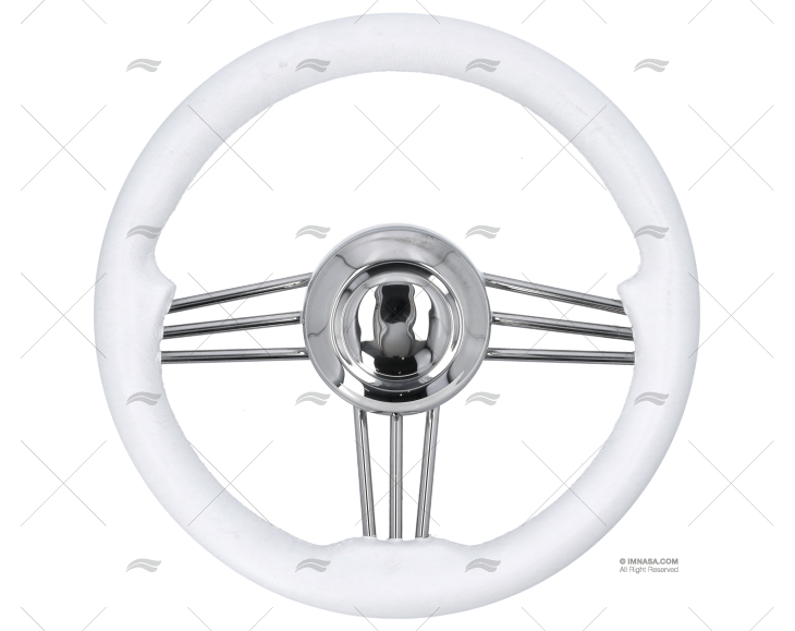 STEERING WHEEL POLYURETHANE WHITE 350mm SAVORETTI ARMANDO