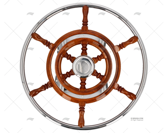 ST. WHEEL IN WOOD & S.S. OUTER RIM ¤490