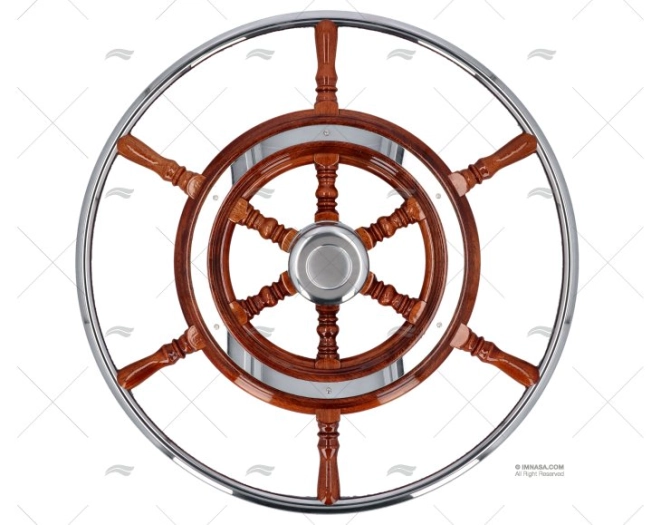 ST. WHEEL IN WOOD & S.S. OUTER RIM ¤520