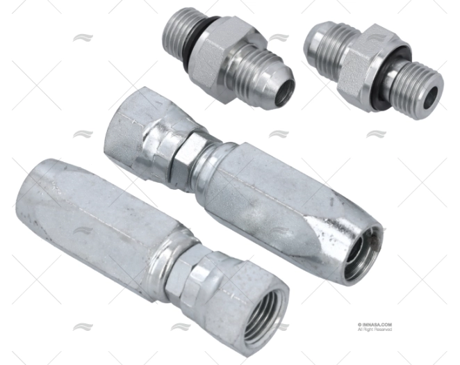 SET OF STRAIIGHT FITTINGS 10mm FLEX.