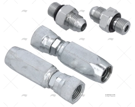 SET OF STRAIIGHT FITTINGS 10mm FLEX.