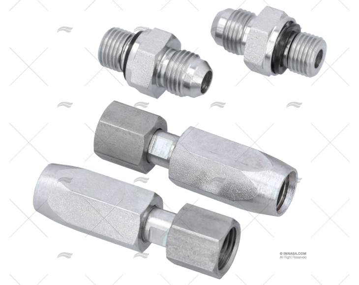 SET STRAIGHT FITTINGS G 1/4 8mm 2 UNITS