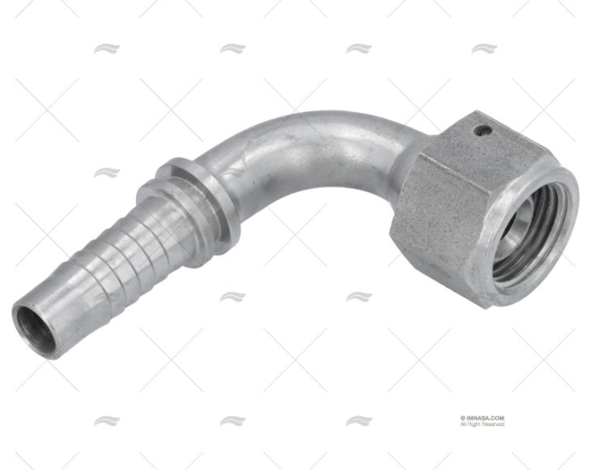 FEMALE GAS PIPE TO HOSE STEM 90 T 1/2'