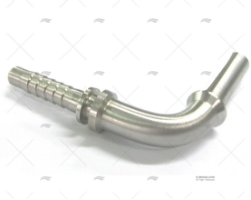 ESPIGA TUBO CURVO 90 T1/4  - D. 8 INOX