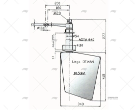 GOUVERNAIL DE SAFRAN RADICE 14/10 P ELICHE RADICE