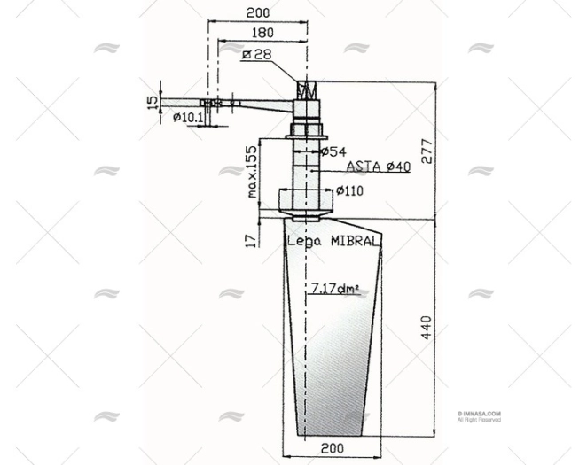 GOUVERNAIL DE SAFRAN RADICE 16/7 P ELICHE RADICE