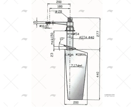 GOUVERNAIL DE SAFRAN RADICE 16/7 V ELICHE RADICE