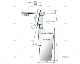 RADICE RUDDER 16/11S-12║ ELICHE RADICE