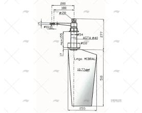 GOUVERNAIL DE SAFRAN RADICE 16/11 P ELICHE RADICE