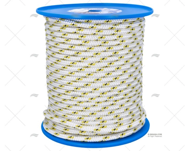 PRE-STRETCHED HALYARD 10mm WHITE/YELLOW MEYER